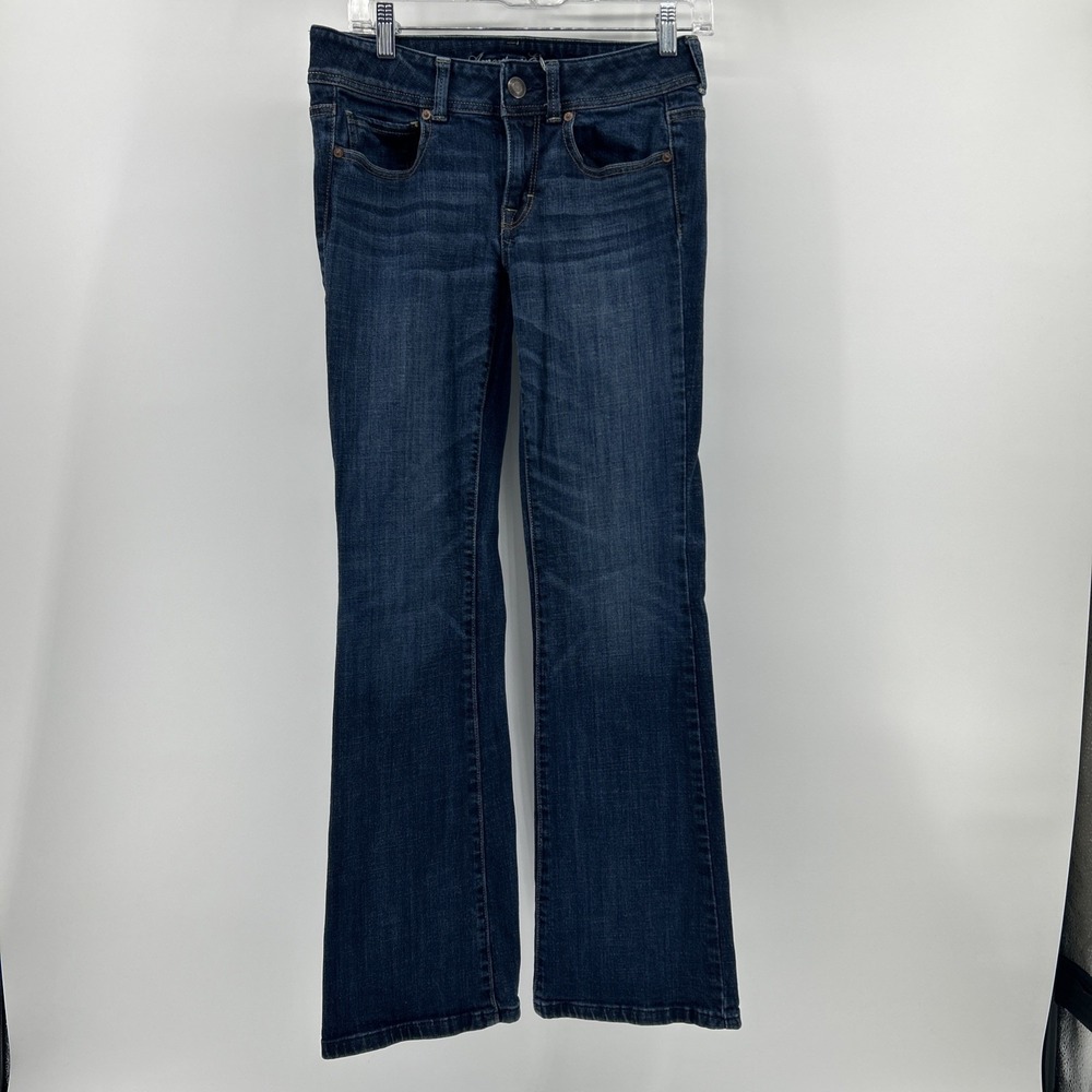 American Eagle Jeans Bootcut Women's 6 Blue Denim Stretch Casual Easy Care
